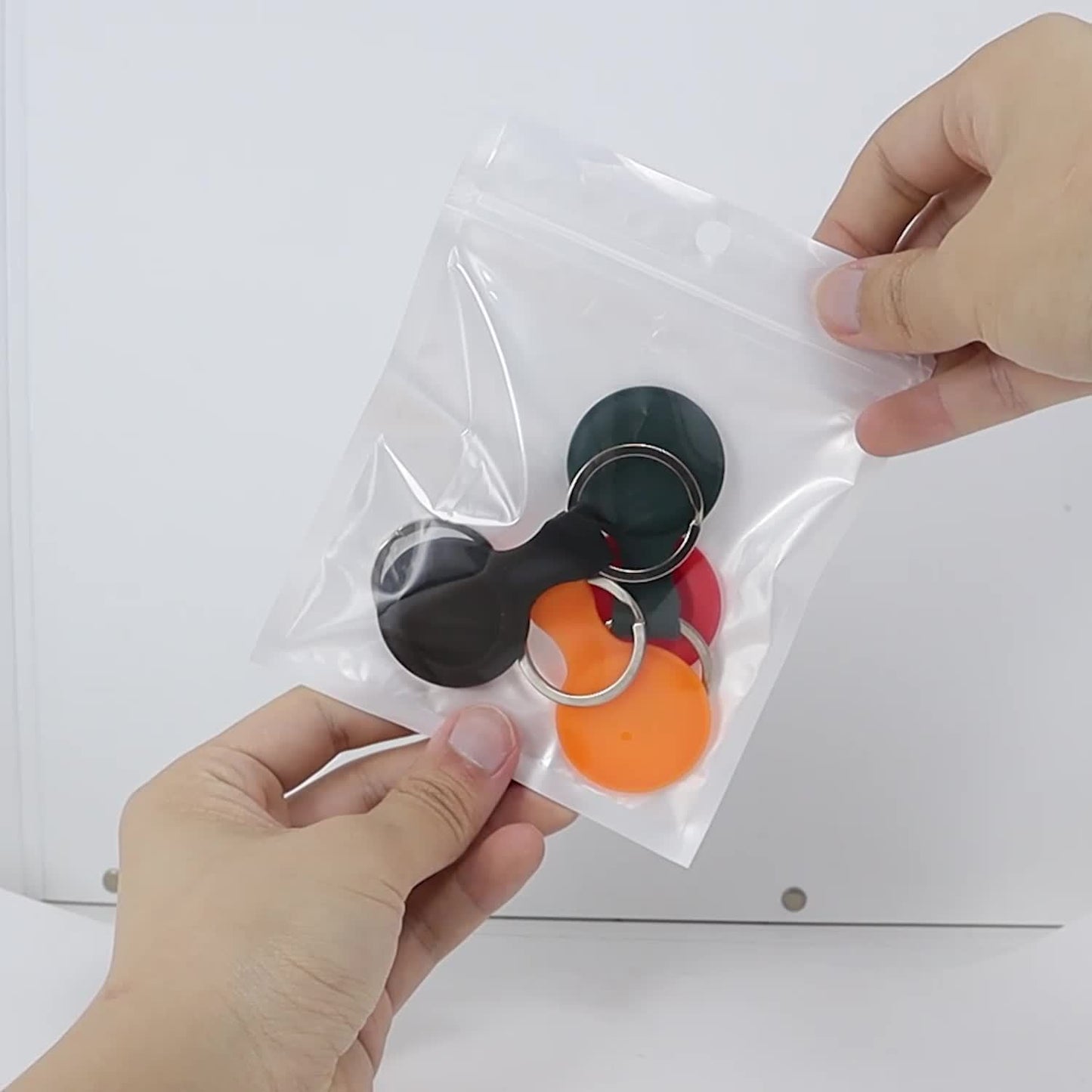 Four-piece Set, Suitable for Apple AirTag Anti-loss Tracker Protective Case with Keychain