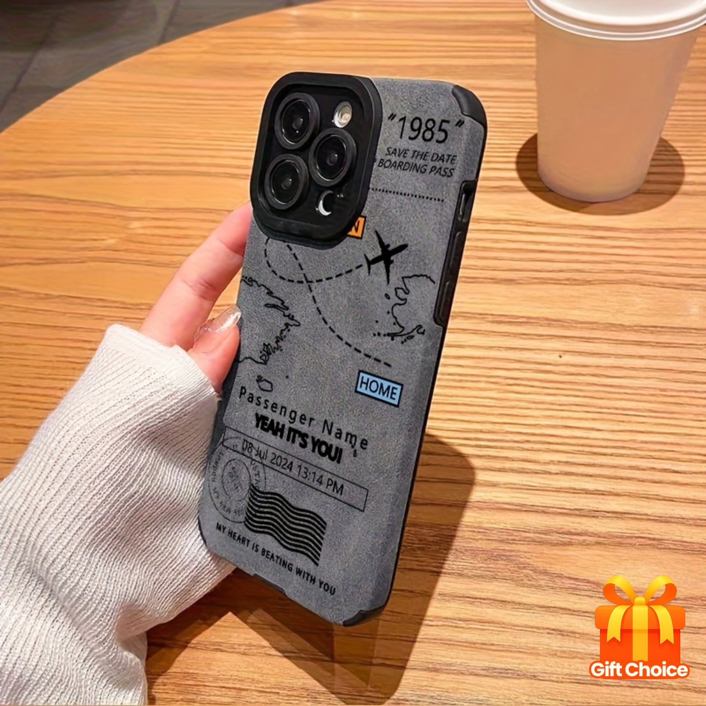 Airplane Flight Plan Phone Case Suitable for Apple iPhone 12/12 Pro/12 Pro Max/13/13 Pro/13 Pro Max/14/14 Pro/15/15 Pro/11/11 Pro/16/16 Pro - Perfect Gift for Family and Friends, Smooth Matte Surface with Durable TPU Material