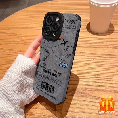 Airplane Flight Plan Phone Case Suitable for Apple iPhone 12/12 Pro/12 Pro Max/13/13 Pro/13 Pro Max/14/14 Pro/15/15 Pro/11/11 Pro/16/16 Pro - Perfect Gift for Family and Friends, Smooth Matte Surface with Durable TPU Material