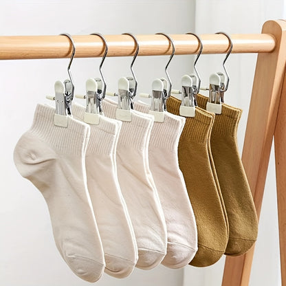 10pcs Stainless Steel Pants Hangers with Clips