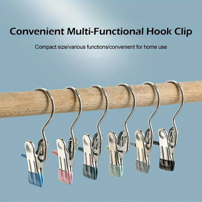 10pcs Stainless Steel Pants Hangers with Clips