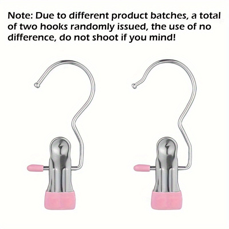 10pcs Stainless Steel Pants Hangers with Clips